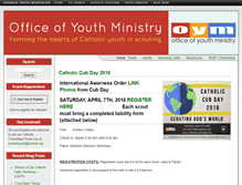 Tablet Screenshot of catholicscoutingstl.org